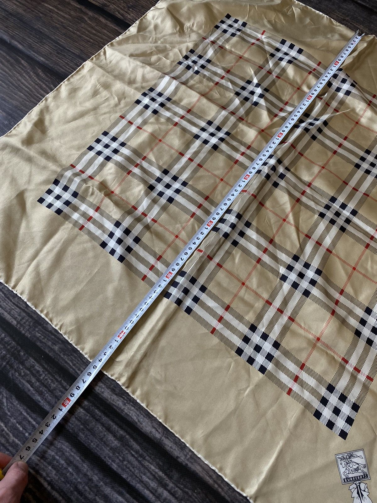 Burberry × Vintage 90’s Burberry 100% Silk Scarf Size ONE SIZE - 4 Thumbnail