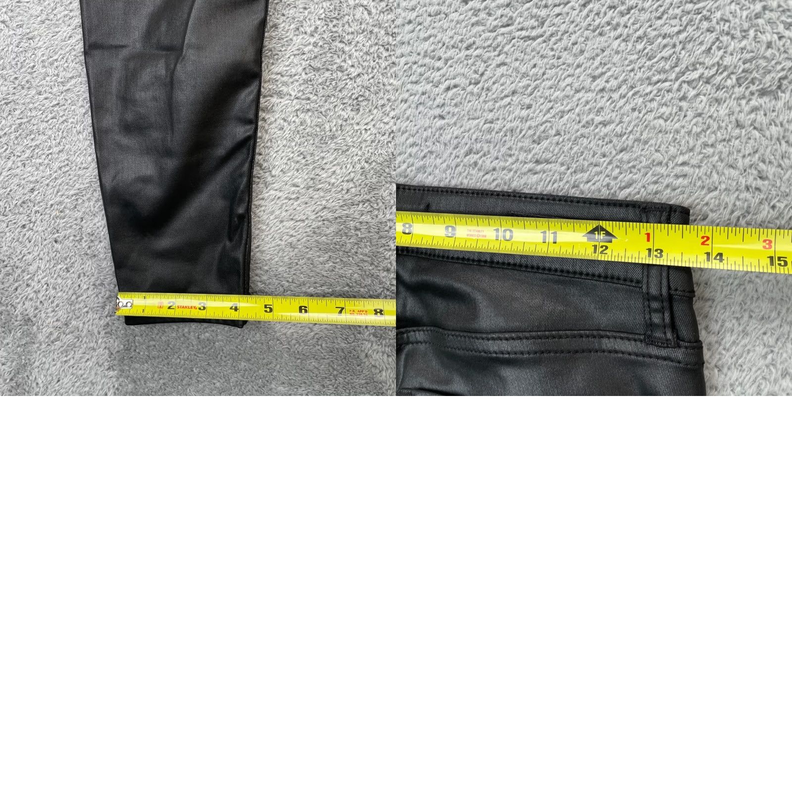 Vintage KUT from the Kloth Pants Womens 2 Black Donna Fab Ab Ankle Skinny Faux Leather Size 26" / US 2 / IT 38 - 8 Thumbnail