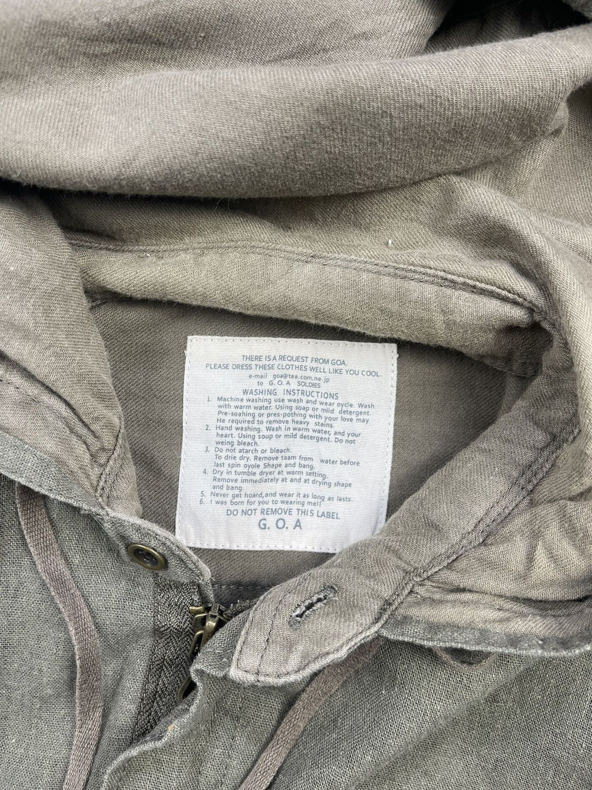 Le Grande Bleu (L.G.B.) G.O.A Military Cargo Pocket Hooded Overshirt Jacket Size US S / EU 44-46 / 1 - 14 Thumbnail