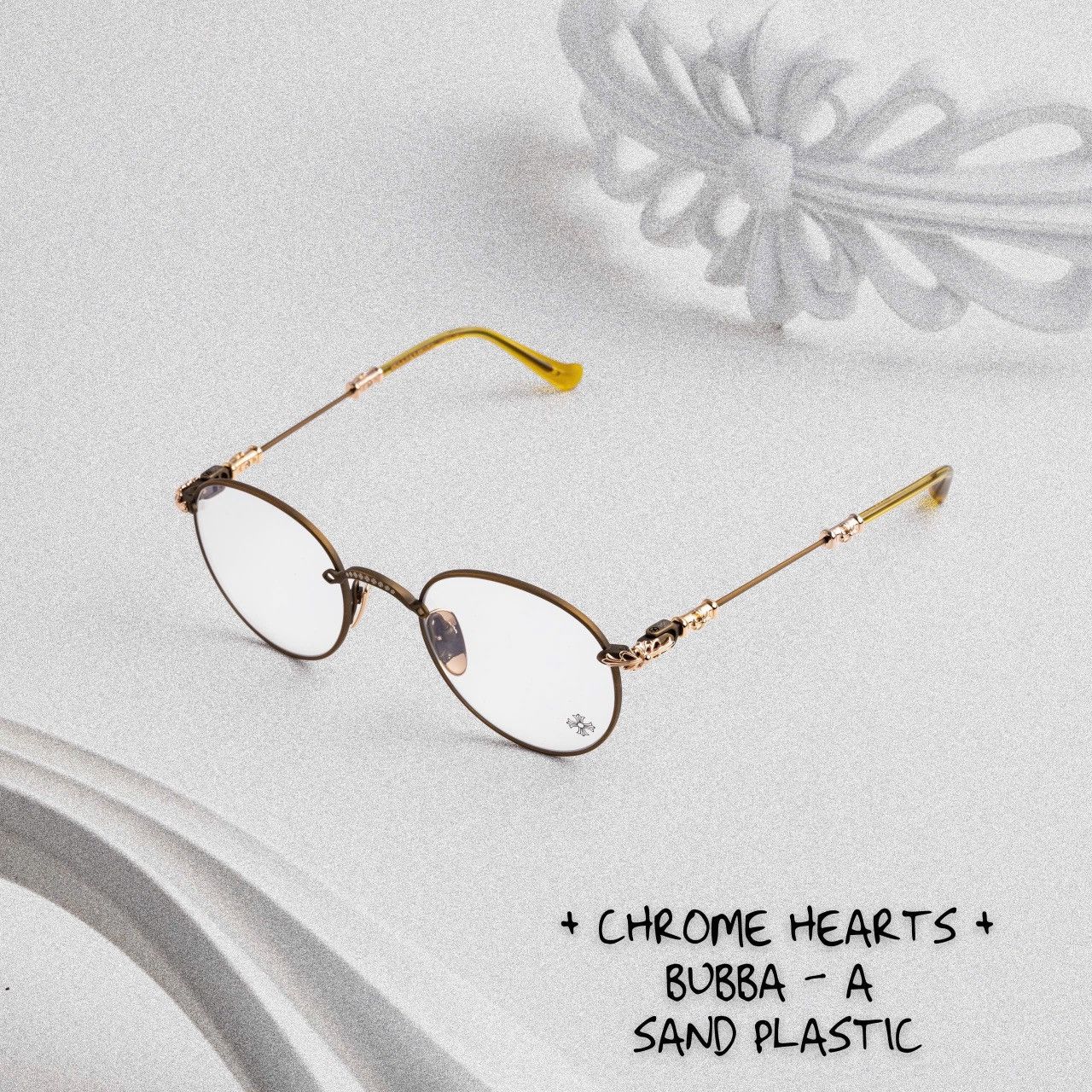 CHROME HEARTS BUBBA - A SAND-PLASTIC GLASSES