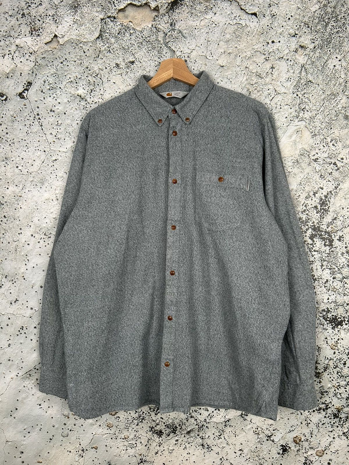 Carhartt Carhartt WIP Cram Shirt Grey Streetwear Workwear Skate Size US XXL / EU 58 / 5 - 1 Thumbnail