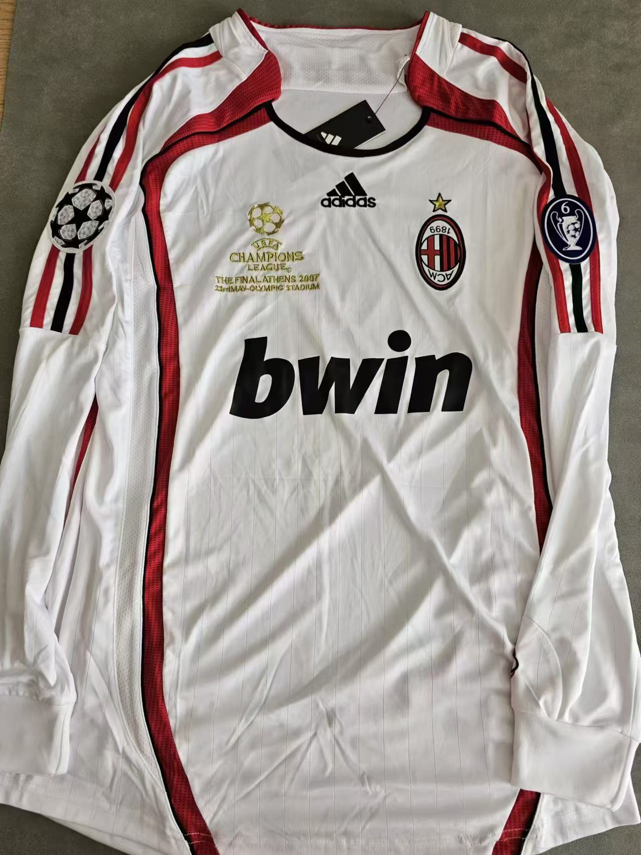 Other 06 07 AC Milan 3 Paolo Maldini Jersey Longsleeve Size US XXL / EU 58 / 5 - 2 Thumbnail