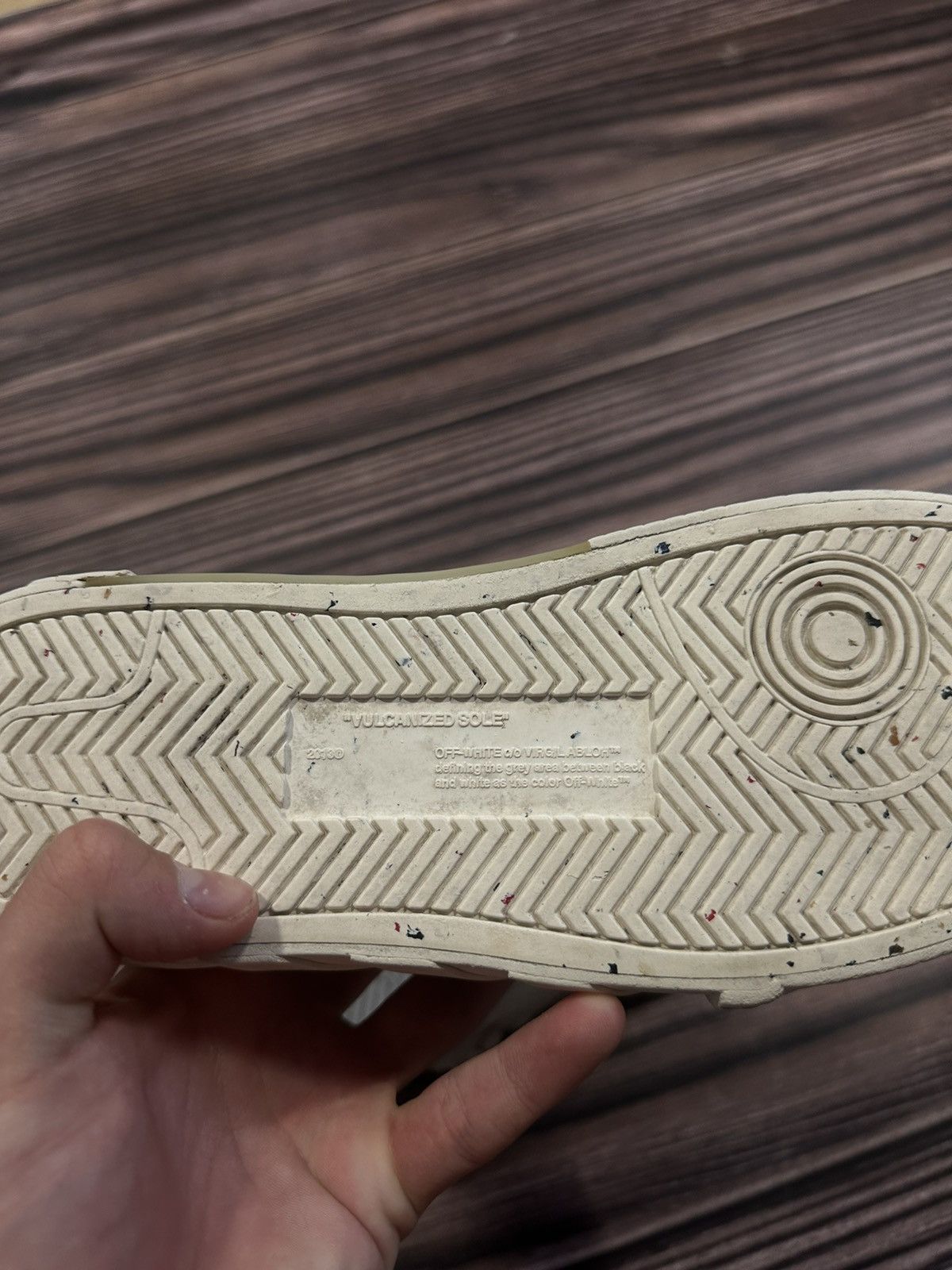 Off-White × Vintage Vintage Off-white liw vulcanized eco canvas sneakers Y2K Size US 7.5 / EU 40-41 - 8 Thumbnail