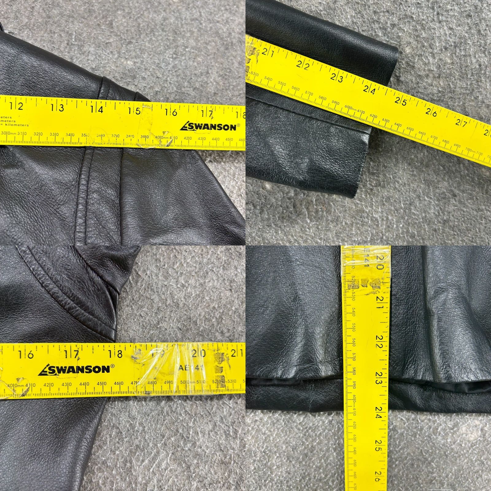 Vintage VINTAGE Colebrook Jacket Womens S Black Leather Bomber Zipper Motorcycle Biker Full Zip Winter Spring Fall Size S / US 4 / IT 40 - 9 Thumbnail