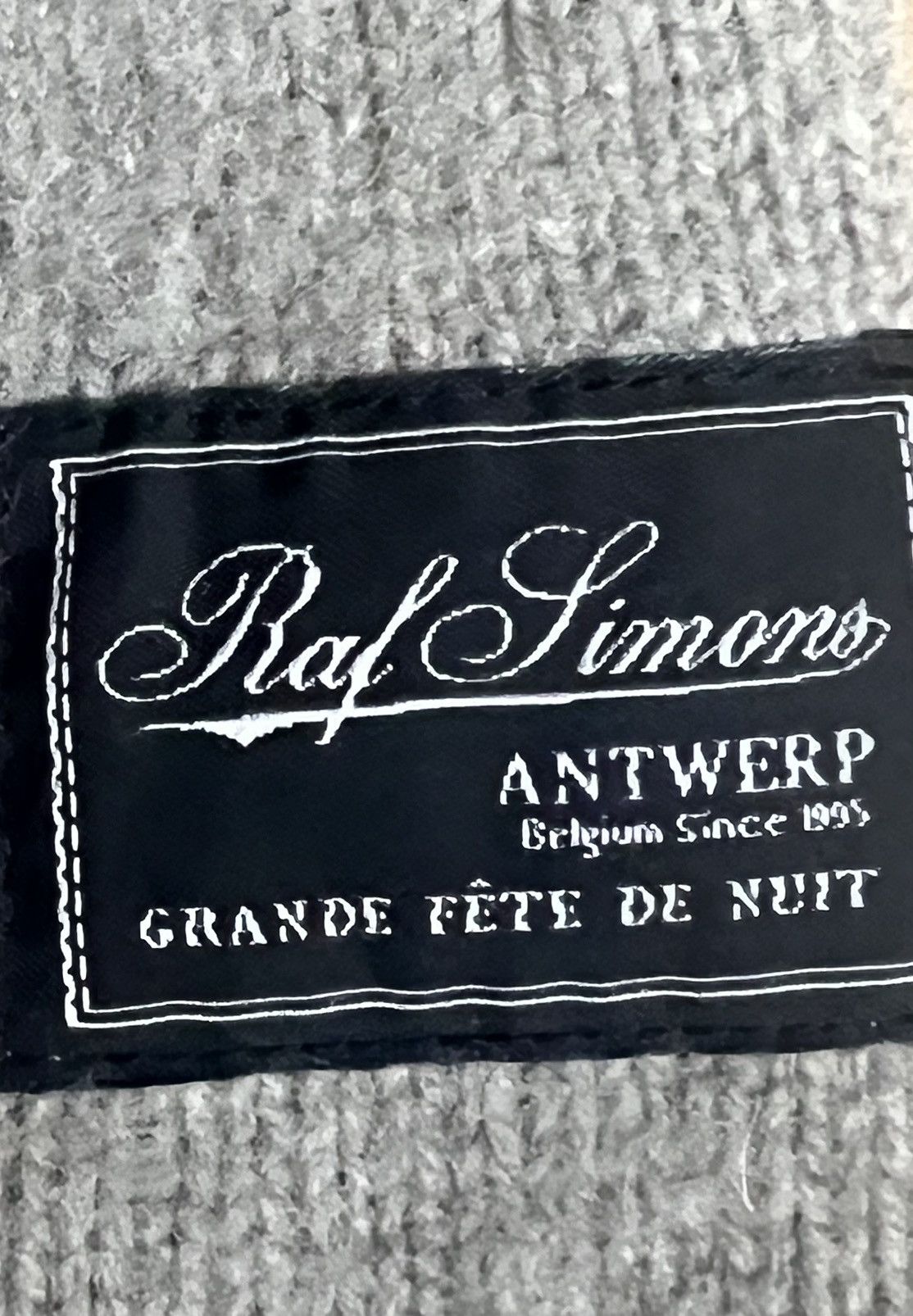 Raf Simons A/W22 Brown Wool Striped Logo Badge Knitted Sweathirt Size US M / EU 48-50 / 2 - 4 Thumbnail
