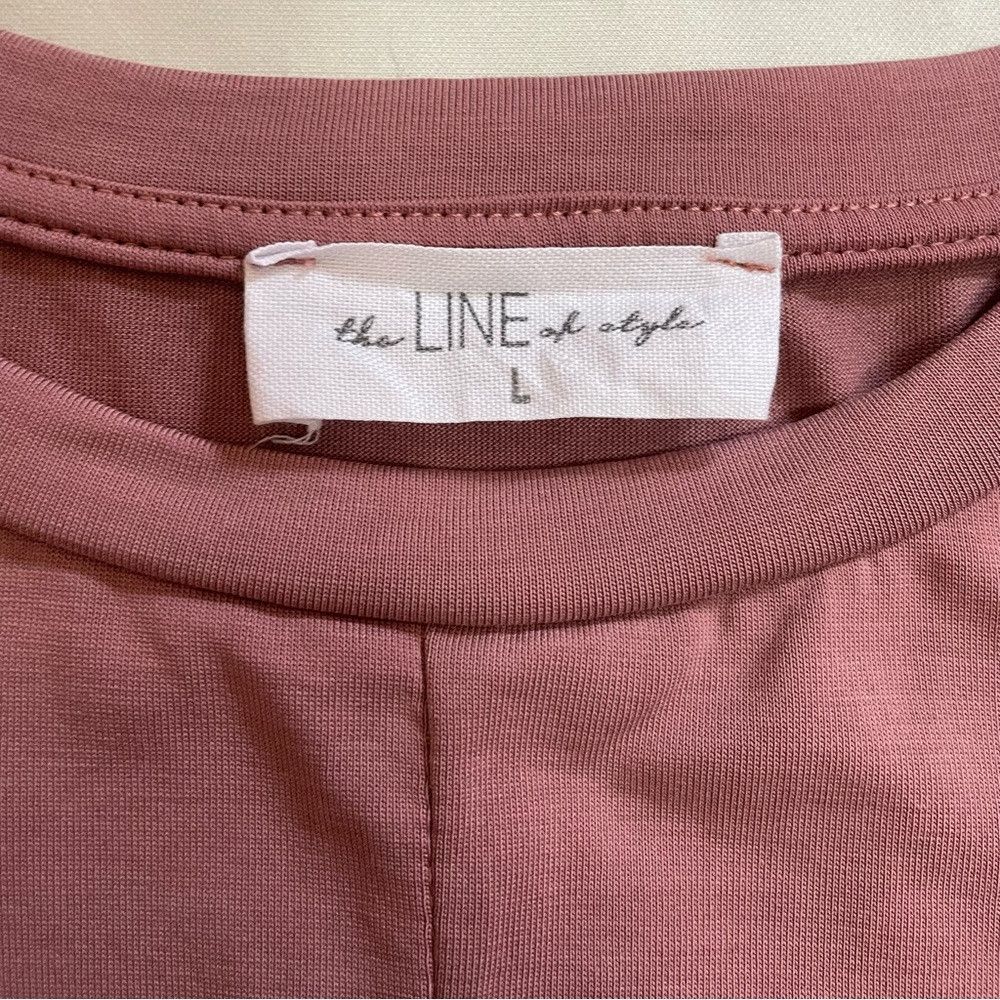 Other The Line Of Style Hi-Low Short Sleeve Pink Top Size L Size L / US 10 / IT 46 - 8 Thumbnail
