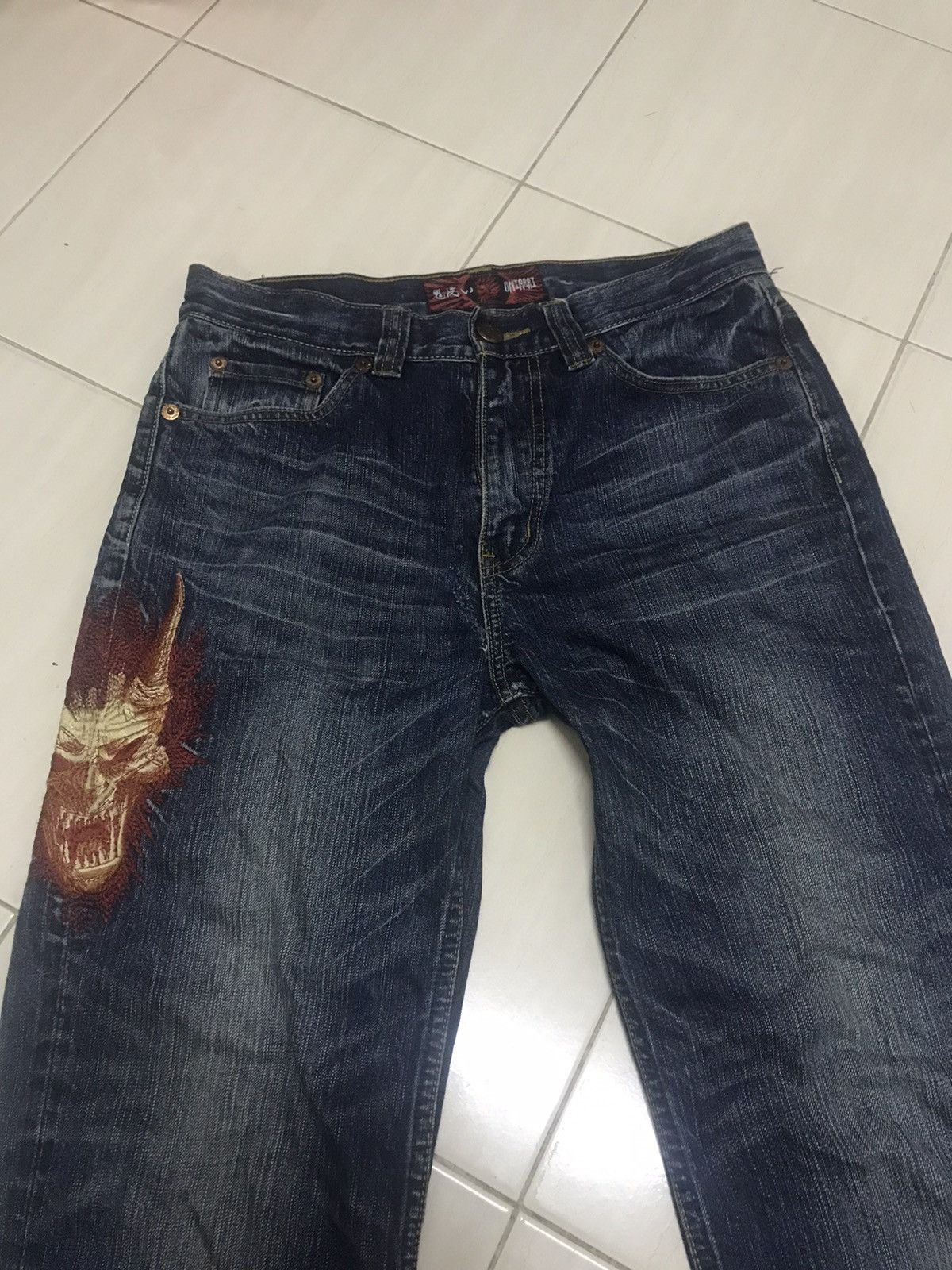 Japanese Brand × Oni × Vintage Oniarai japanese blue jeans denim Size US 32 / EU 48 - 2 Thumbnail