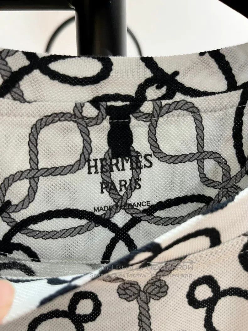 Hermes Hermes Black and white rope short sleeves Size XXS / US 00 / IT 34 - 2 Thumbnail