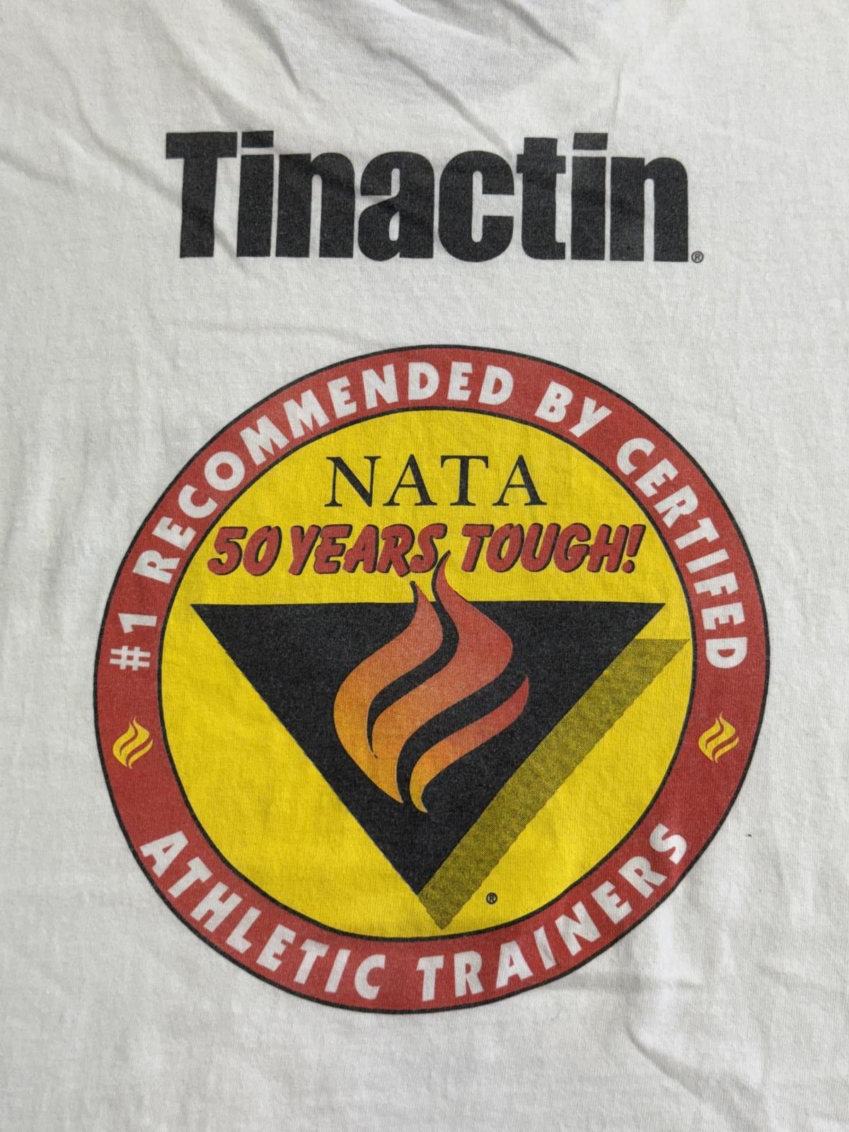 Delta Boom Tough Actin'Tinactin Antigungal Cream T-shirt NATA 1999 Size US XL / EU 56 / 4 - 1 Thumbnail