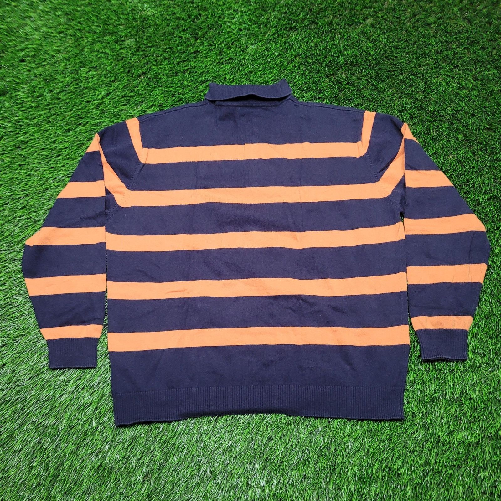 Abercrombie & Fitch VTG 90s Abercrombie & Fitch Knit Long Sleeve Polo Sweater XL Size US XL / EU 56 / 4 - 3 Thumbnail