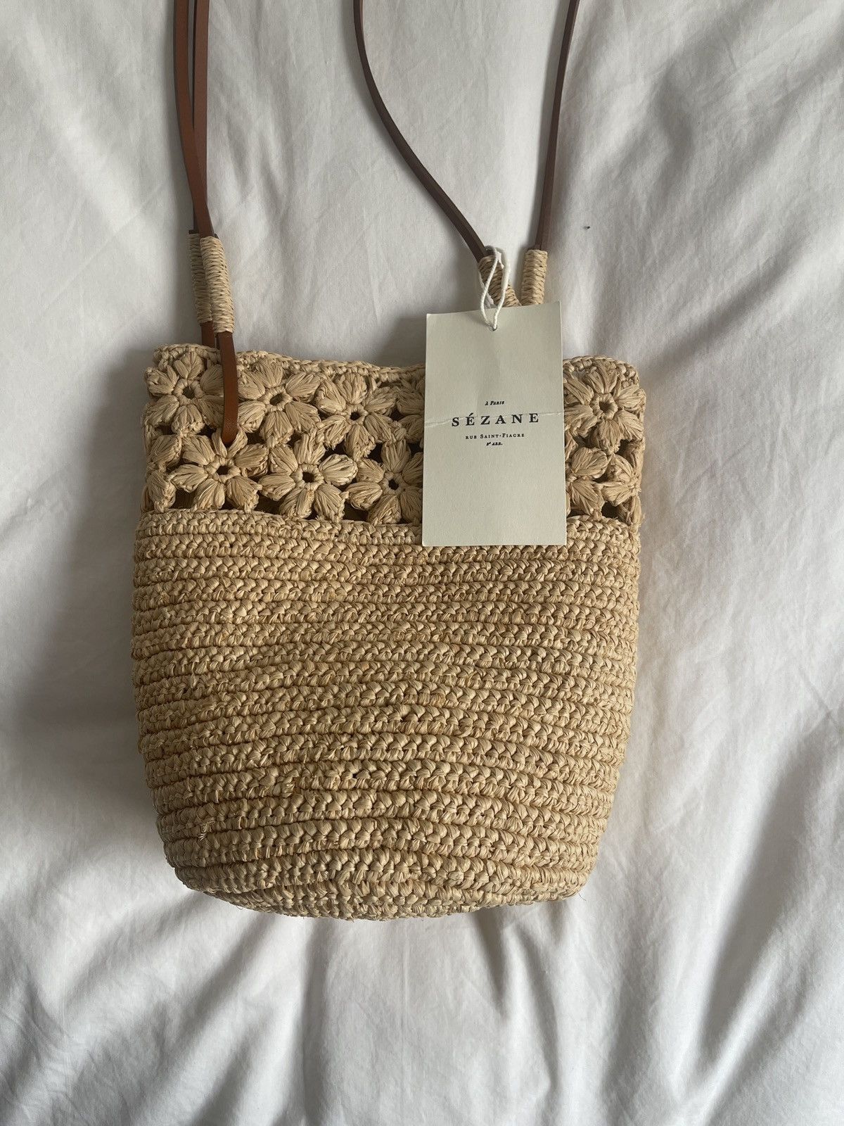 Sezane Sezane Straw Shoulder Bag Grailed