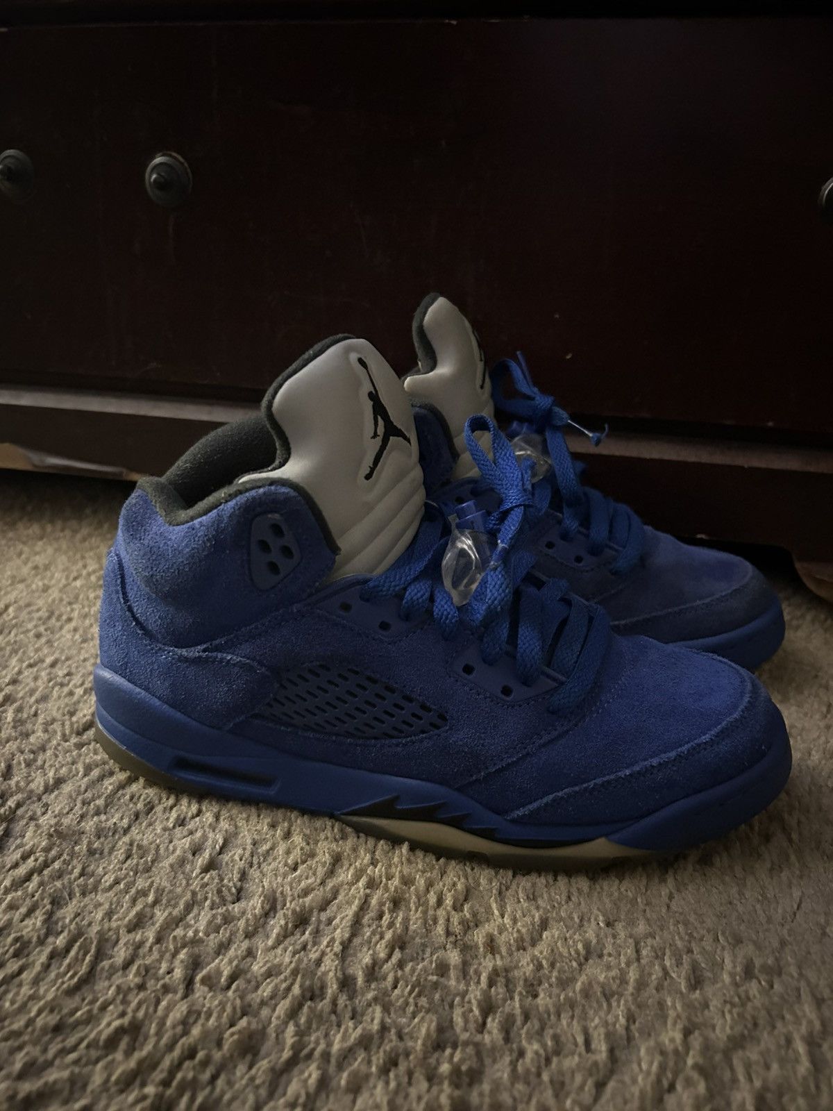 Jordan Brand Air Jordan 5 Blue Suede Size US 6.5 / EU 39-40 - 6 Thumbnail