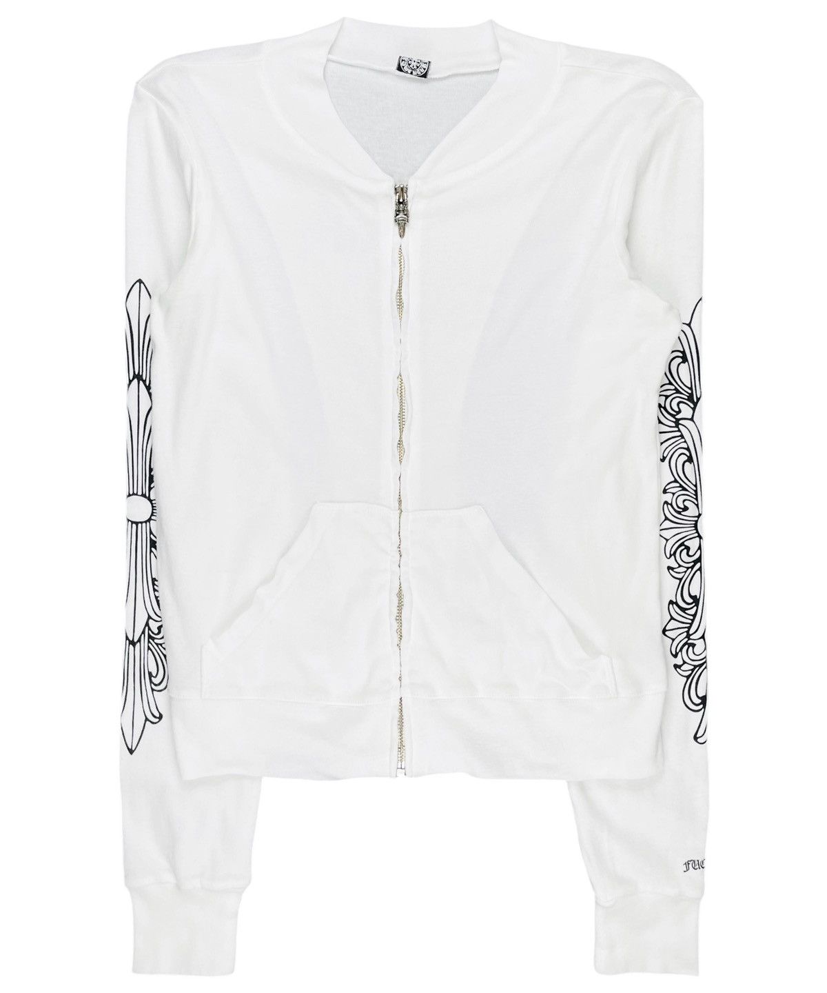 Chrome Hearts Chrome Hearts Vintage Floral Cross Zip Up Track Jacket Size M / US 6-8 / IT 42-44 - 1 Thumbnail