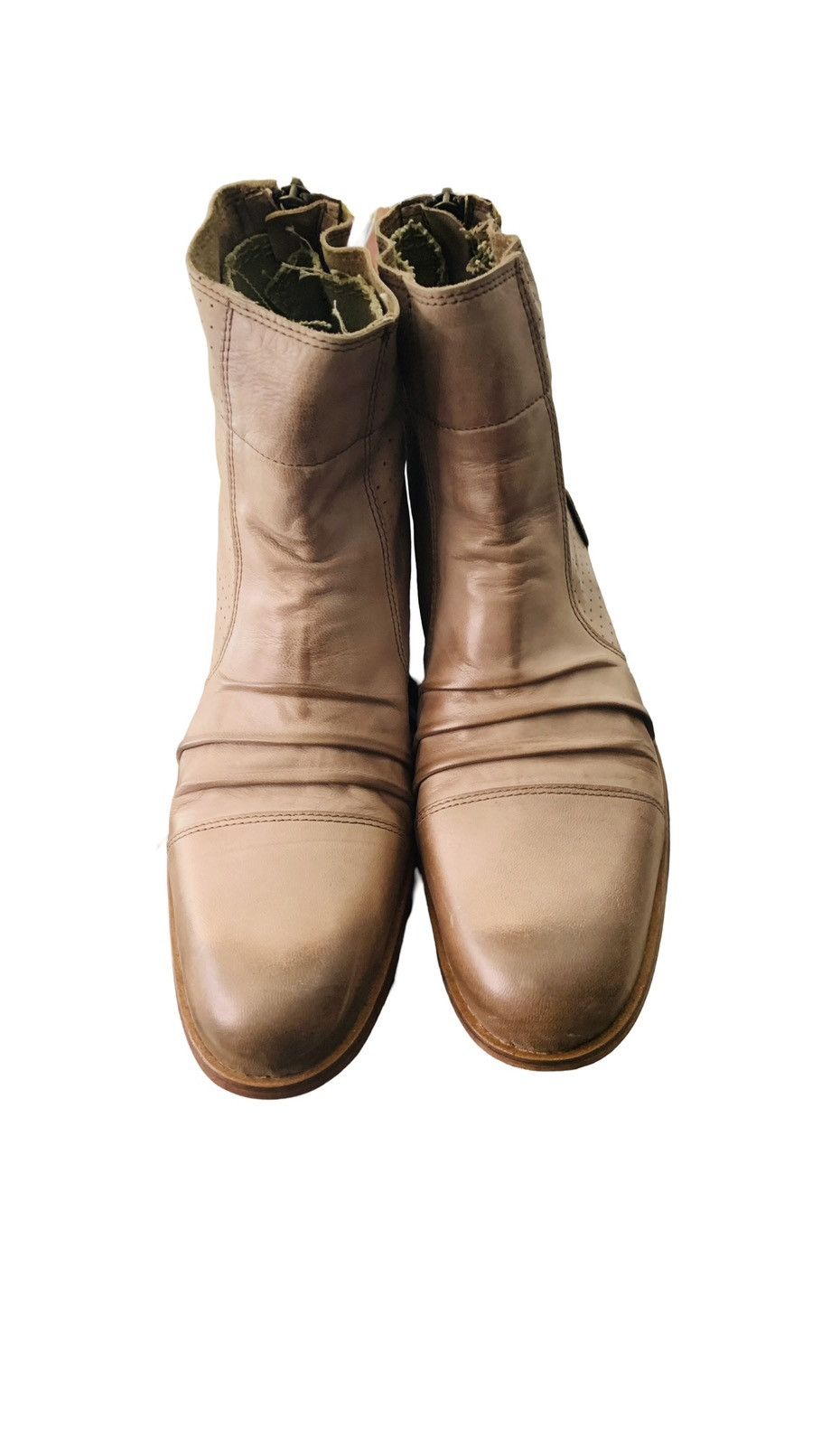 Vintage Leather Tan half boots Size US 10 / EU 43 - 3 Thumbnail
