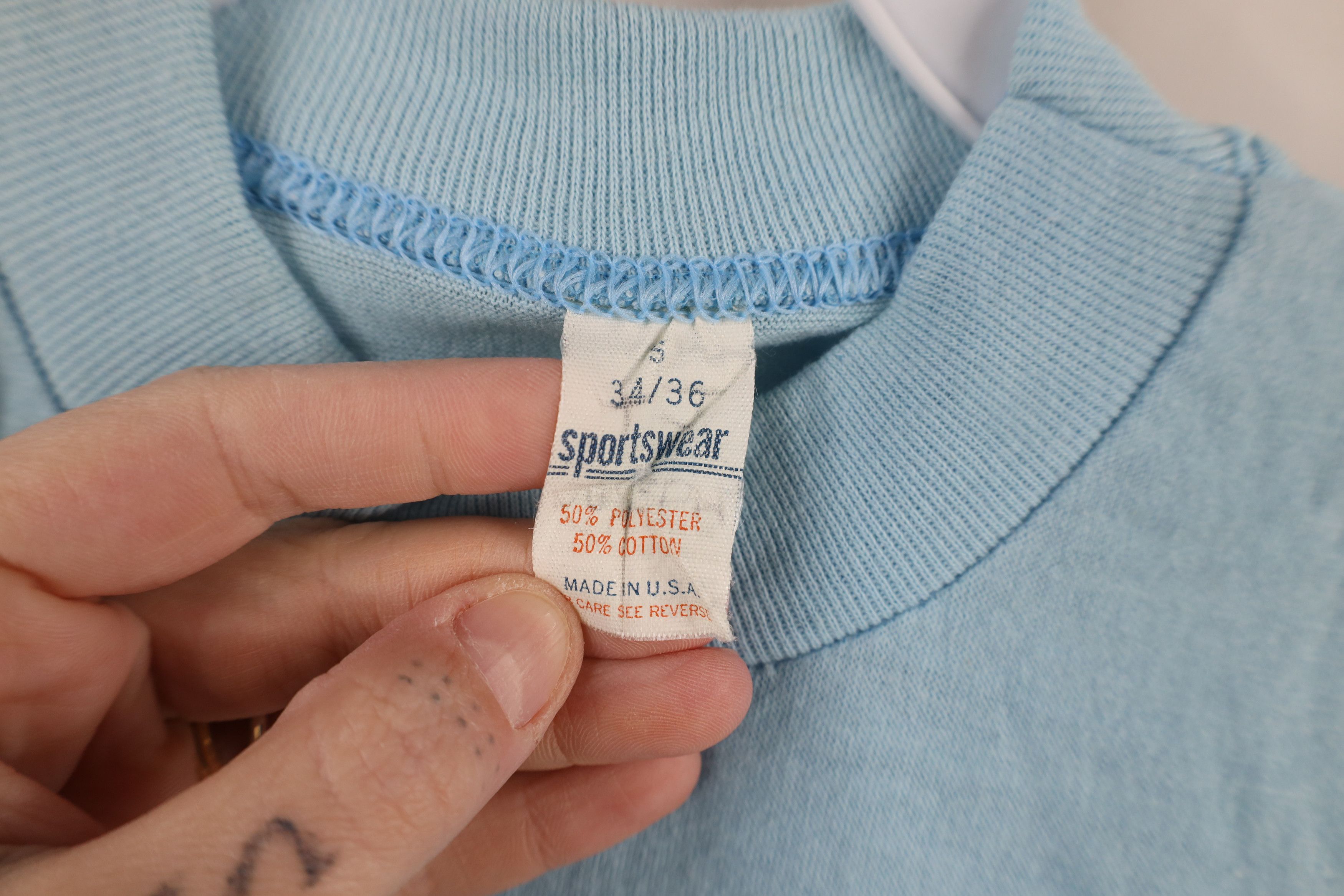 Vintage Vintage 70s The Electric Sunshine Man T-Shirt Light Blue USA Size US S / EU 44-46 / 1 - 9 Thumbnail