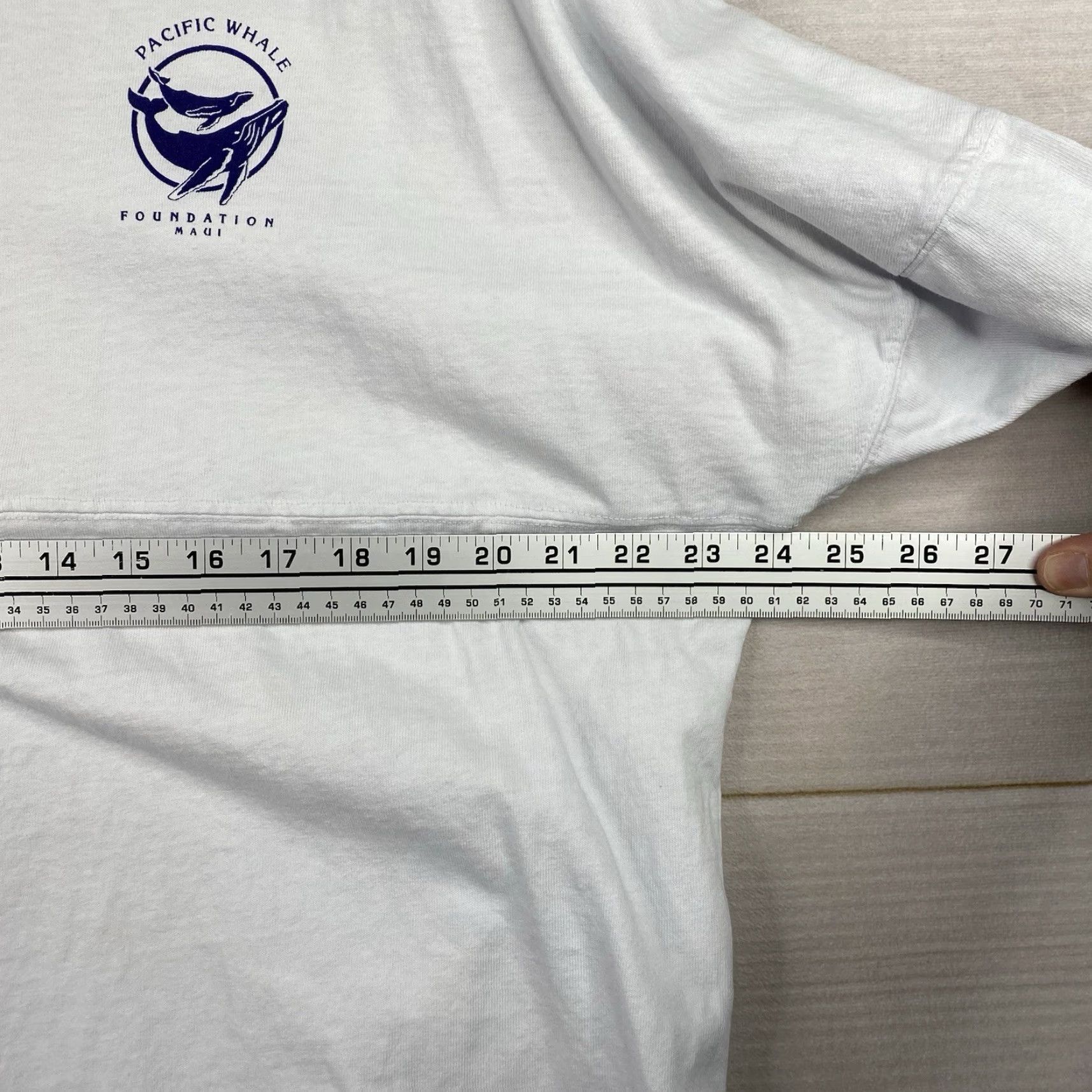 Vintage Vtg Pacific Whale Foundation Tee Shirt Mens M White Research Team Maui Beach Shirt Mens M White Whales Vintage Ocean T-Shirt Size US M / EU 48-50 / 2 - 5 Thumbnail