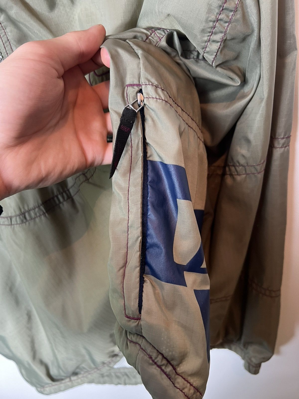 Nike Vintage 90s y2k streetwear Nike Anorak Jacket Big Swoosh Size US S / EU 44-46 / 1 - 8 Thumbnail