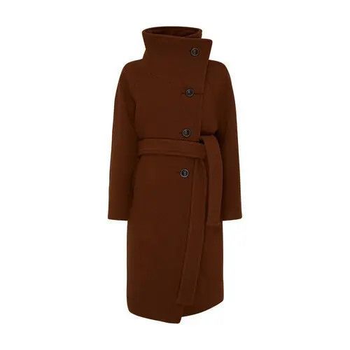 Acne Studios o1y0725 Turtleneck Coat in Brown Size M / US 6-8 / IT 42-44 - 1 Thumbnail
