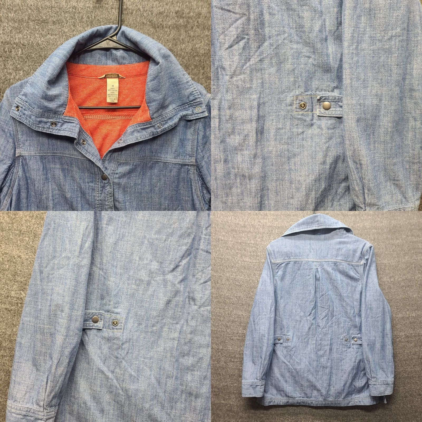 Vintage Duluth Trading Shirt Womens M Chambray Snap Closure Cowl Neck Cottagecore Shirt Womens M Chambray Snap Closure Cowl Neck Cottagecore Size M / US 6-8 / IT 42-44 - 8 Thumbnail