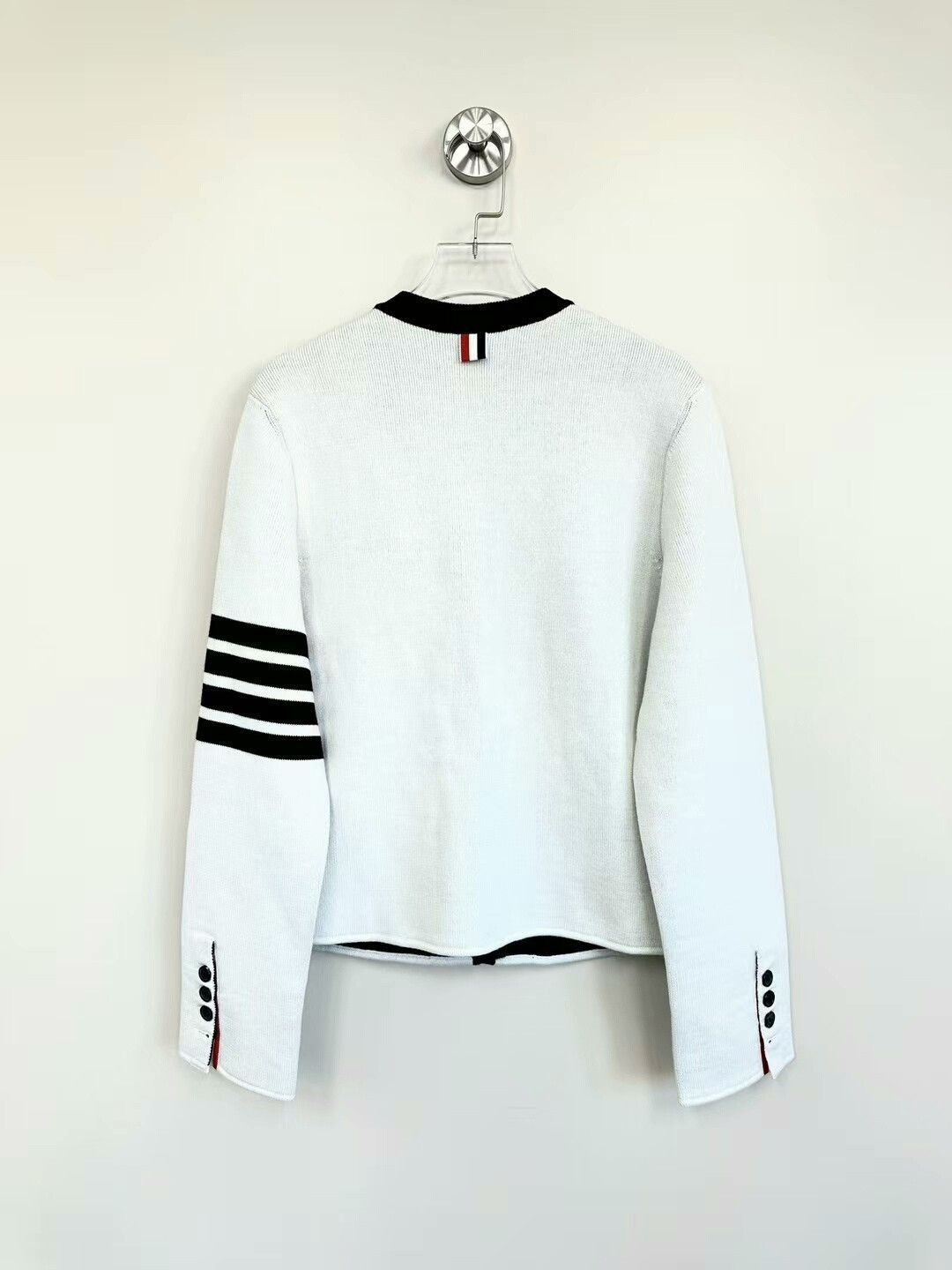Thom Browne Thom Browne White Knit Cardigan Jacket. Size S / US 4 / IT 40 - 2 Thumbnail