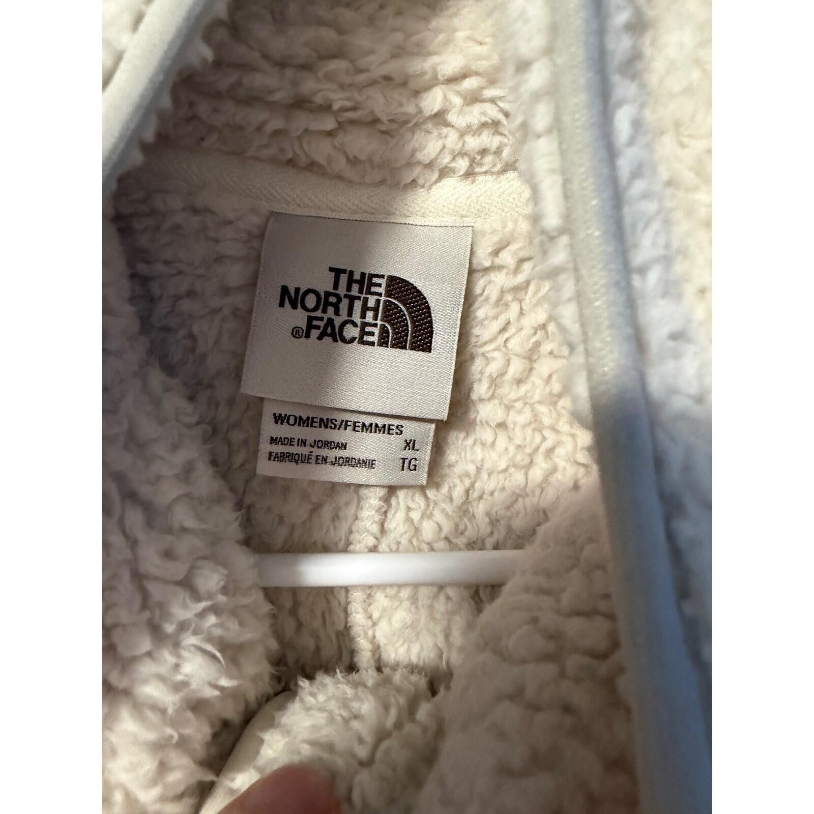 The North Face The North Face Fleece Vest Womens XL Cream Sherpa Zip Up Size XL / US 12-14 / IT 48-50 - 2 Thumbnail