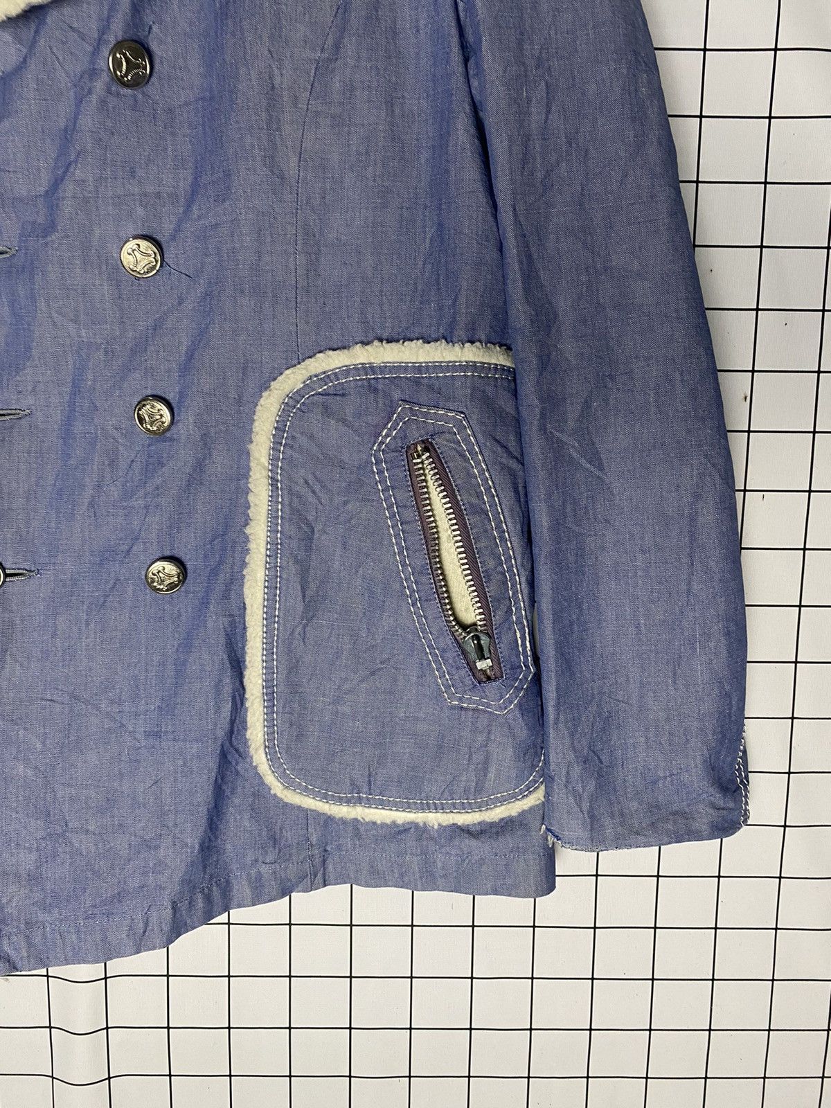 Vintage Vintage 70s Sherpa Lined Denim Ranch Coat Size US M / EU 48-50 / 2 - 6 Thumbnail