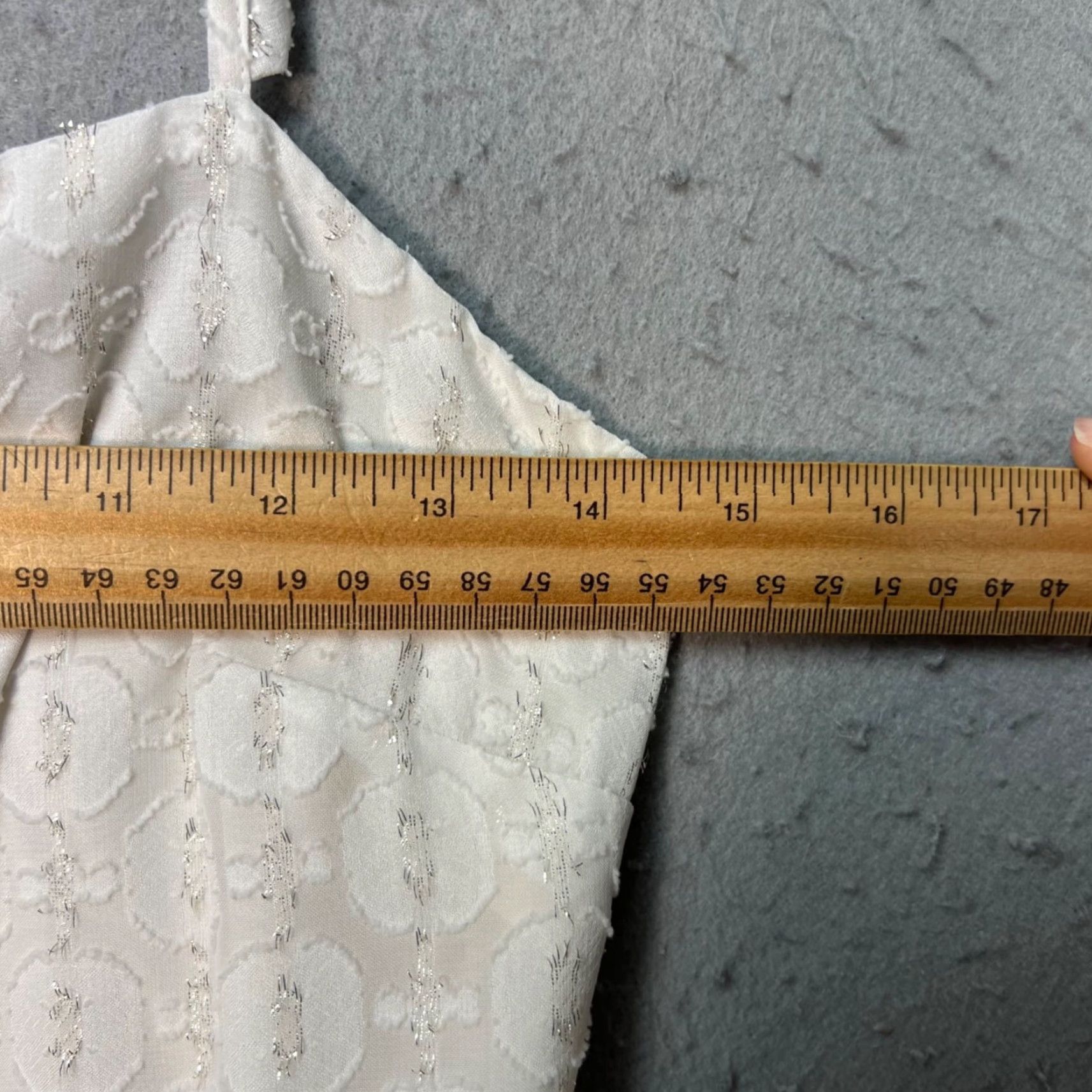 Bar III Bar III Womens Dress Sleeveless White Lace Ruffle Hem Medium Size M / US 6-8 / IT 42-44 - 5 Thumbnail