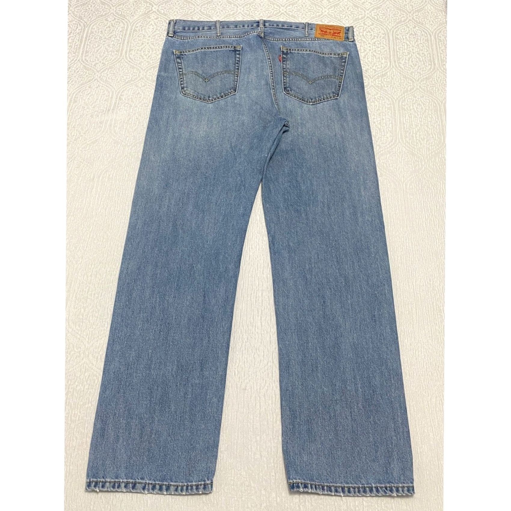 Levi's Levi’s 505 Jeans Regular Fit 40x32 Blue Denim Light Wash Straight 5-Pocket Men” Size US 40 / EU 56 - 2 Thumbnail