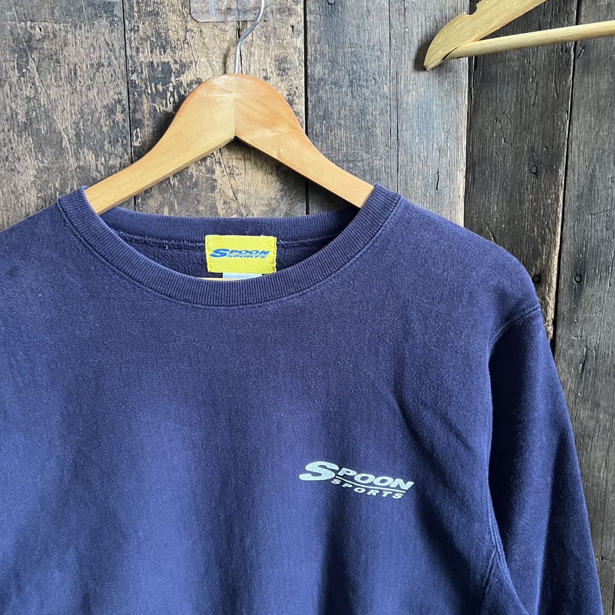 Honda × Vintage Vintage 90’s Spoon Sports Racing Team Crewneck Size US L / EU 52-54 / 3 - 4 Thumbnail