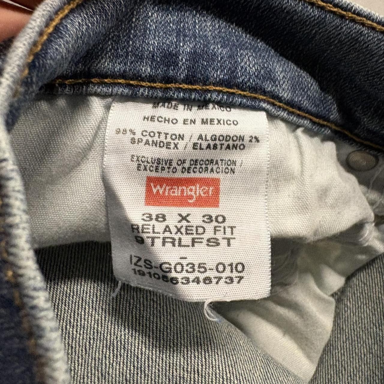 Vintage Crazy Vintage Y2K/2000s Baggy Relaxed Fit Workwear Streetwear Medium Wash Denim Jeans! Size US 38 / EU 54 - 8 Thumbnail