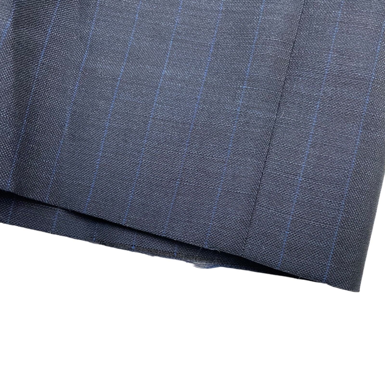 Oxxford Clothes VTG Oxxford Clothes Men's Manhattan Lightweight Suit Blue St Size 44R - 17 Thumbnail