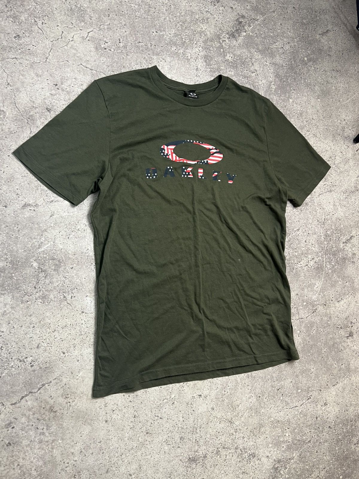Oakley × Vintage Oakley Software Vintage USA Flag T-Shirt Tee 90s Size US S / EU 44-46 / 1 - 4 Thumbnail
