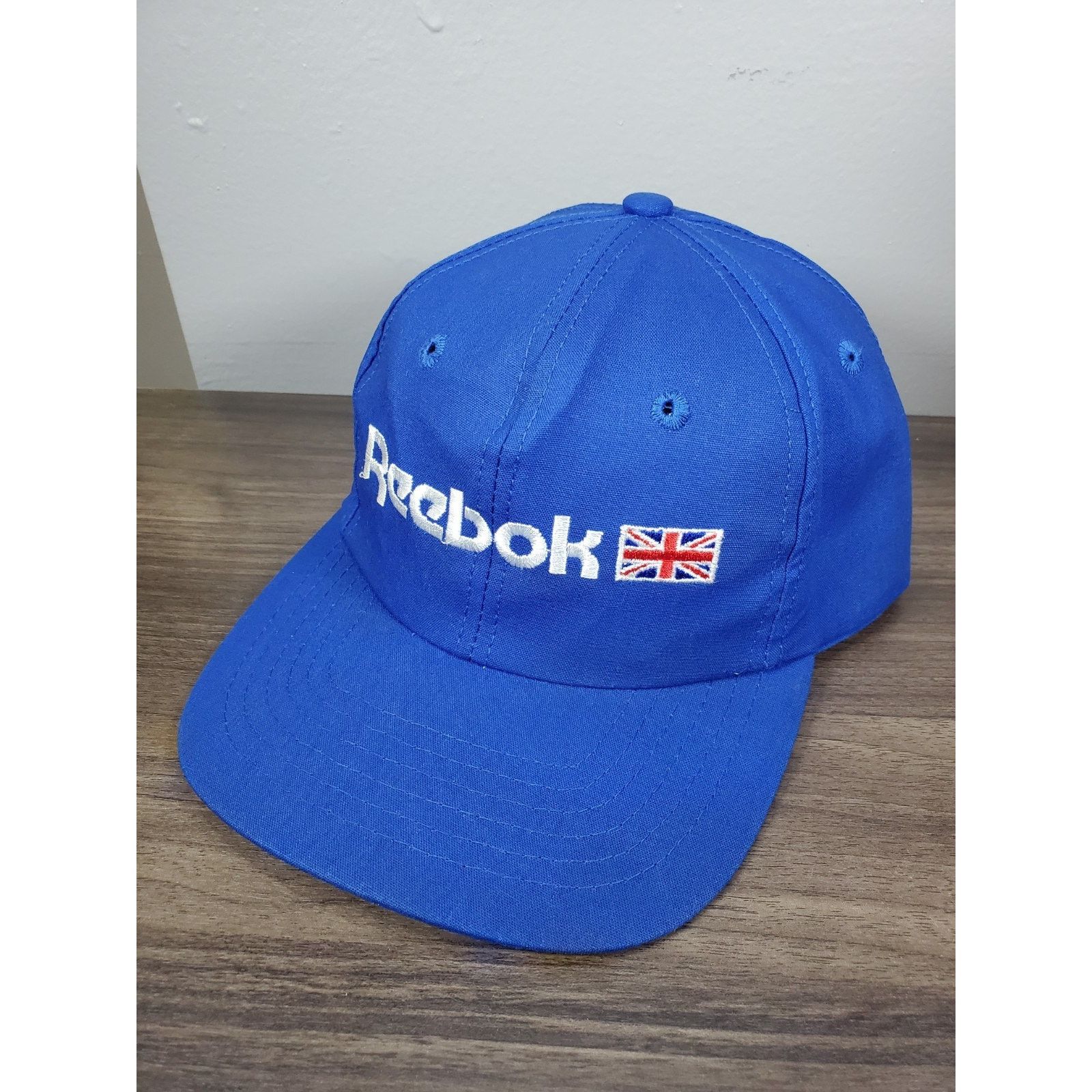 Reebok × Vintage Vintage REEBOK Hat Blue Slide Adjustable Baseball Cap 90s Size ONE SIZE - 1 Thumbnail