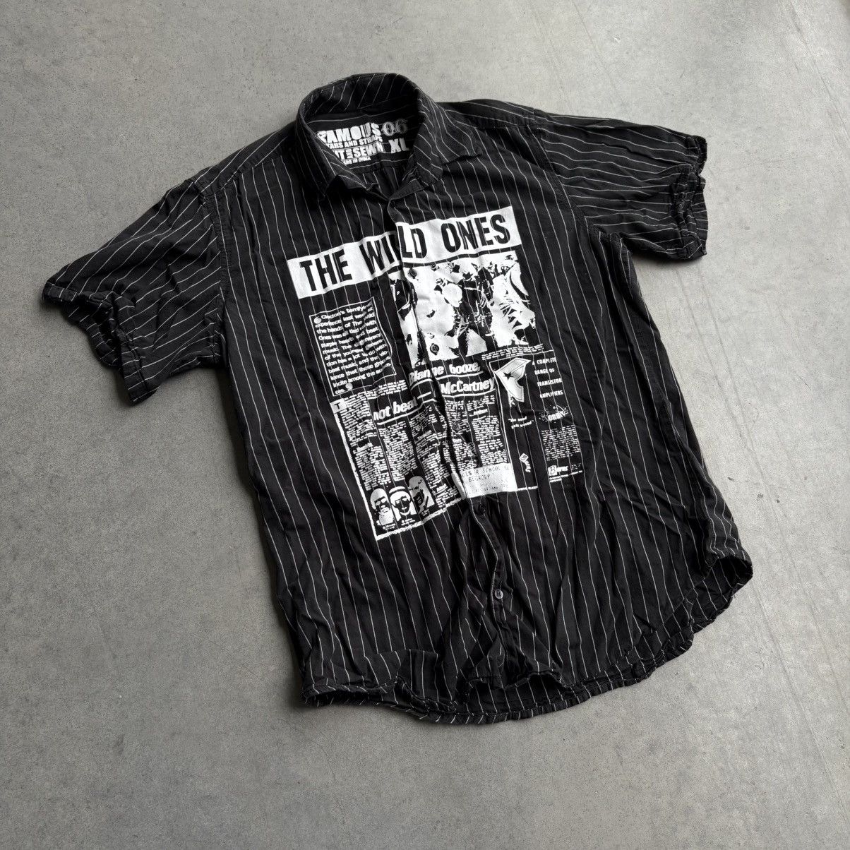 Famous Stars And Straps Vintage Y2K Famous Stars and Straps Black and White Polo XL Size US XL / EU 56 / 4 - 4 Thumbnail