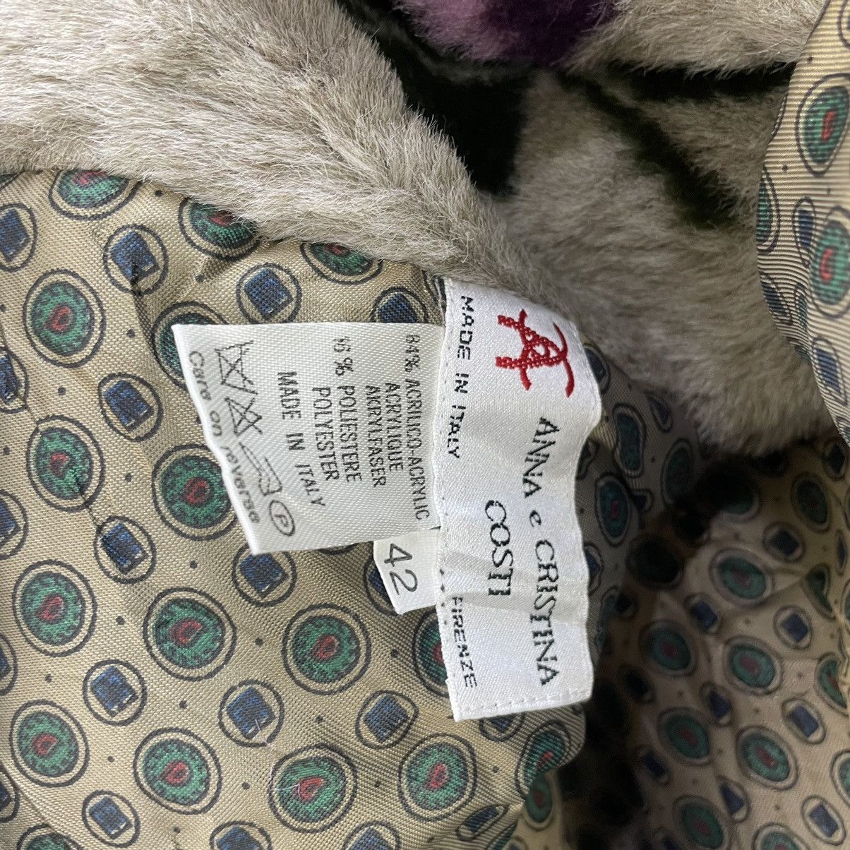 Other Anna Cristina FullPrint Mohair Long Coat Jacket Size M / US 6-8 / IT 42-44 - 5 Thumbnail