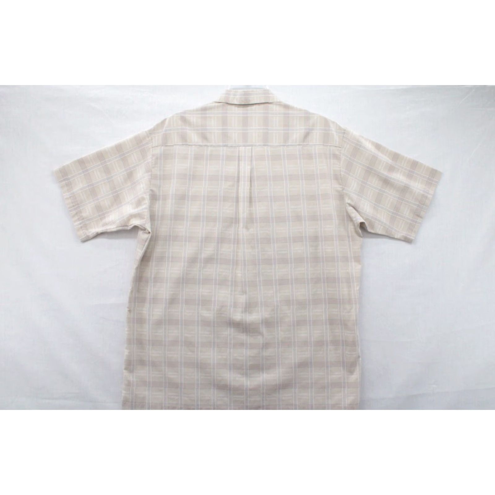 Vintage VINTAGE Triumph of California Shirt Mens XL Beige Plaid Cotton Spread Collar USA Size US XL / EU 56 / 4 - 3 Thumbnail