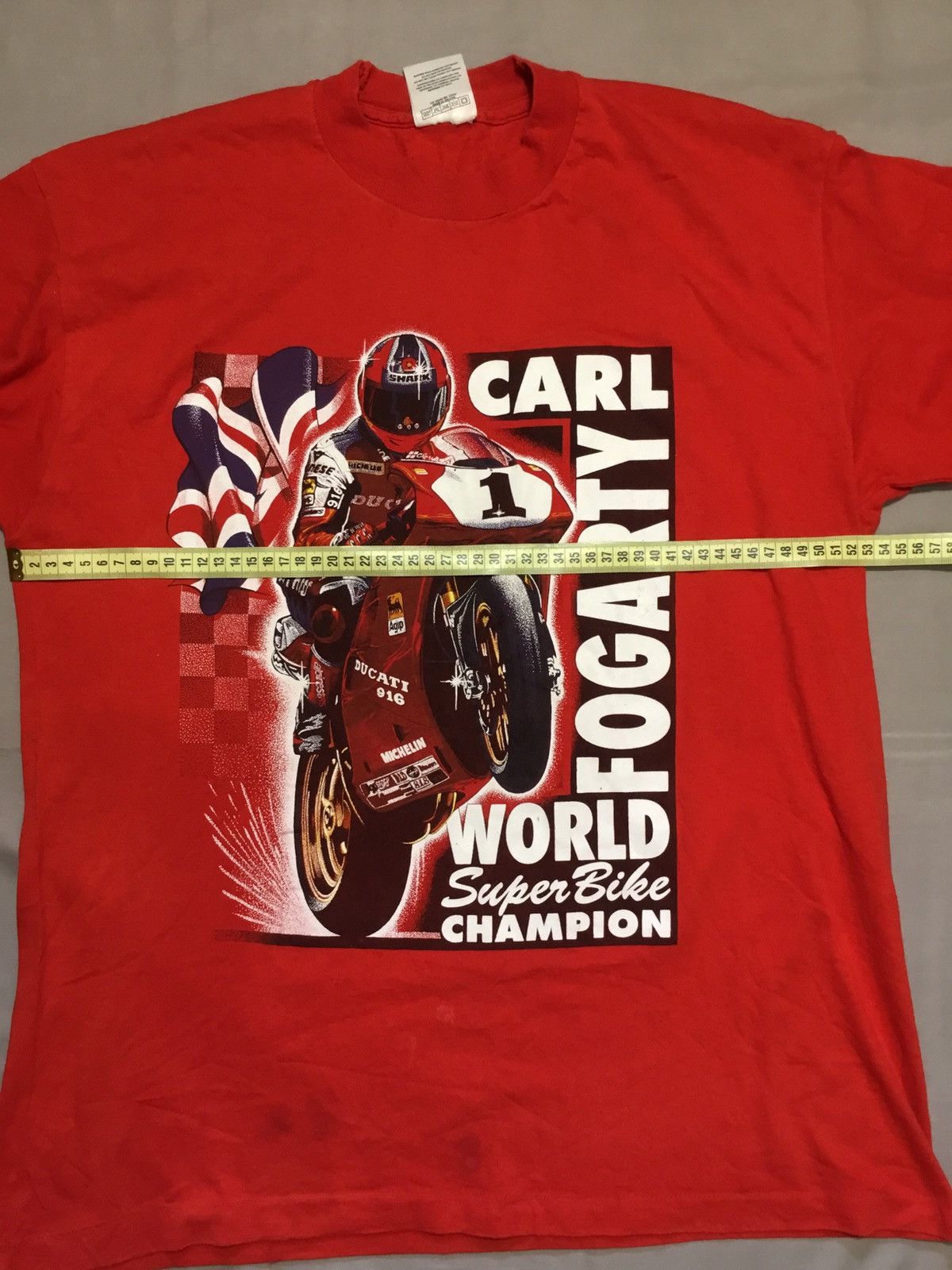 Other Moto Racing Ducati Carl Fogarty World Champion Vintage Size US L / EU 52-54 / 3 - 7 Thumbnail