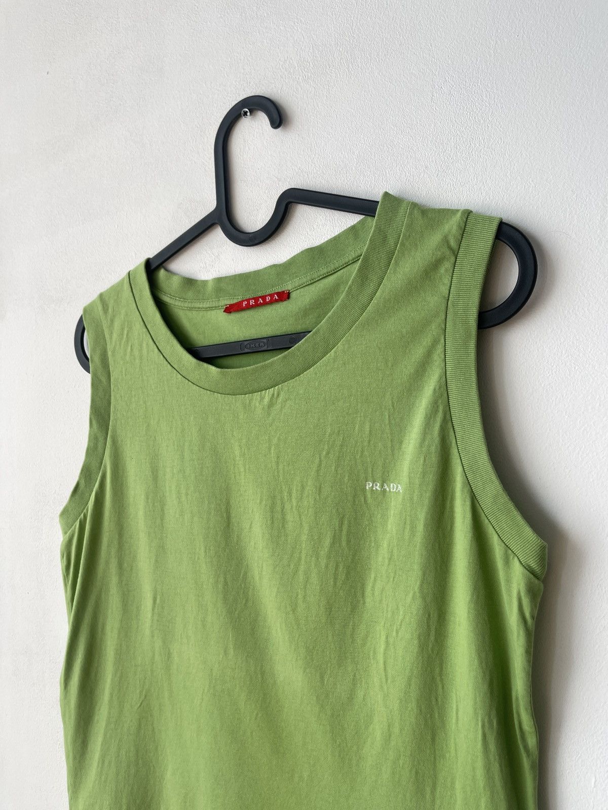 Prada Women’s PRADA Cotton Green Tank Top size L Size L / US 10 / IT 46 - 3 Thumbnail