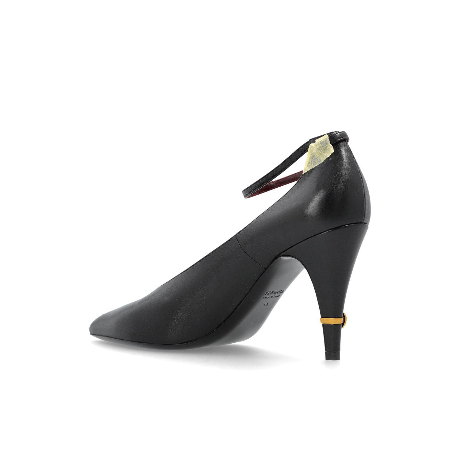 Versace VERSACE Gianni Black Leather Heel Pumps New & Authentic (Wom Size US 9 / IT 39 - 3 Thumbnail