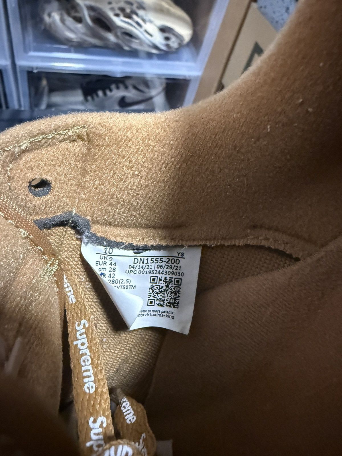 Nike × Supreme Nike x Supreme Air Force 1 Low Wheat Size US 10 / EU 43 - 8 Thumbnail