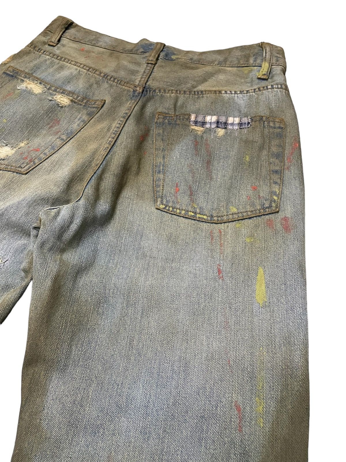 Japanese Brand × Junya Watanabe Junya Watanabe Style Patch Work Mud Wash Trompel’oiel Jeans Size US 30 / EU 46 - 21 Thumbnail