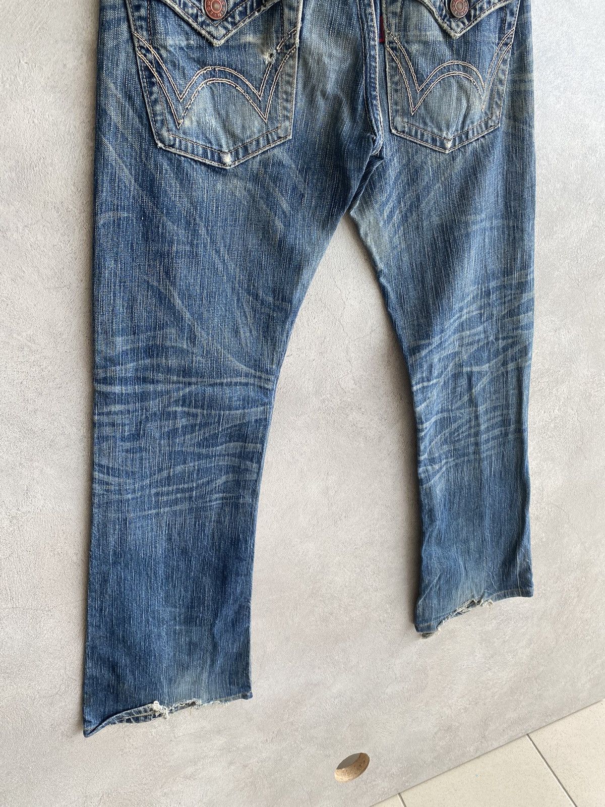 Edwin × Hysteric Glamour × If Six Was Nine VINTAGE EDWIN 503 BLUE TRIP DISTRESSED JEANS Size US 29 - 8 Thumbnail