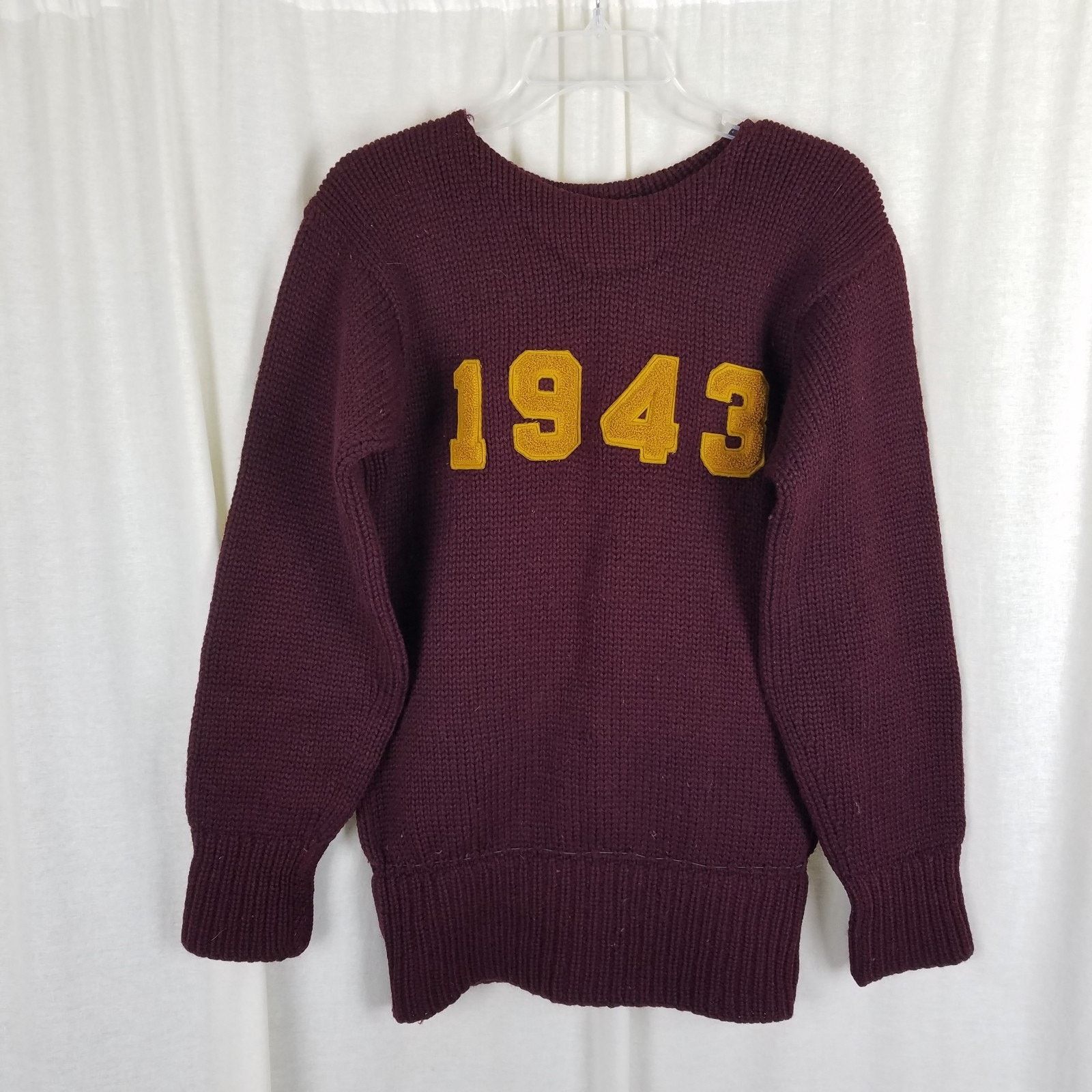 Vintage Class 1943 Boston College BC Horace Partridge Knit Sweater Size US M / EU 48-50 / 2 - 1 Thumbnail