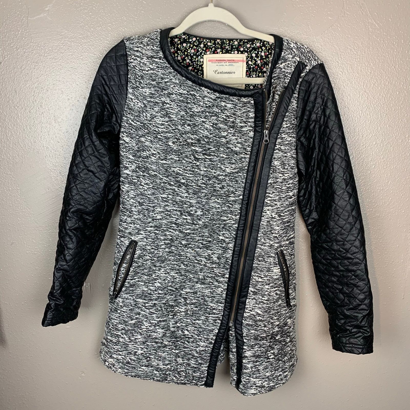 Anthropologie Cartonnier Anthropologie Gray Knit Jacket Women’s Small Size S / US 4 / IT 40 - 2 Thumbnail