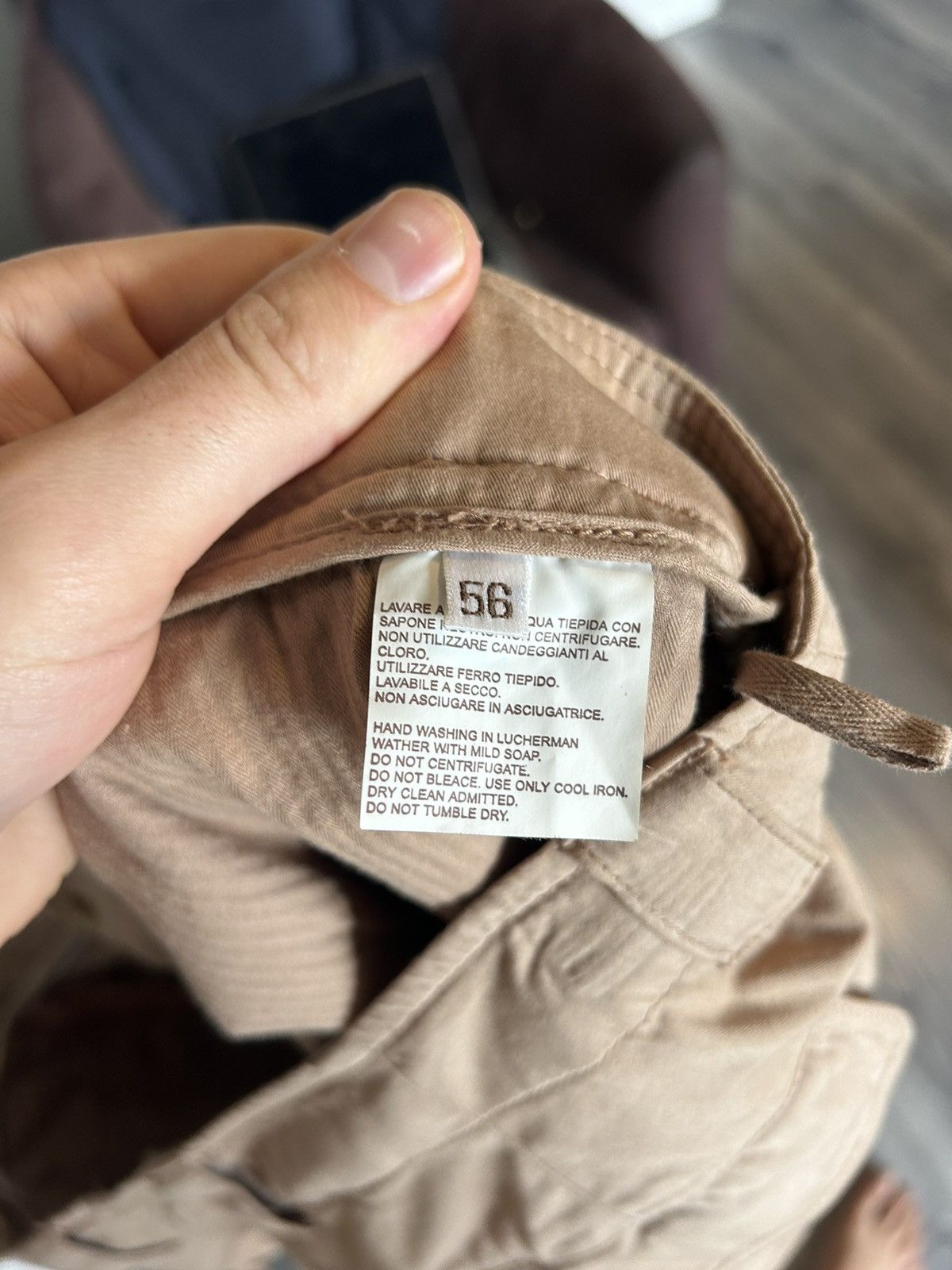 Brunello Cucinelli Brunello Cucinelli Beige Cotton Pants - Size 56 Size US 40 / EU 56 - 17 Thumbnail
