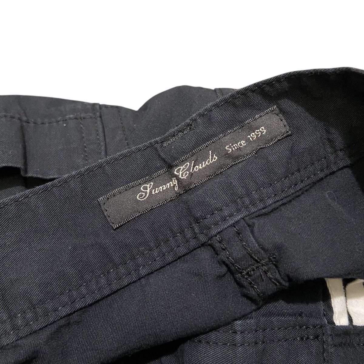Japanese Brand Sunny Clouds Twill Wide Balloon Pants - Black Size US 28 / EU 44 - 4 Thumbnail