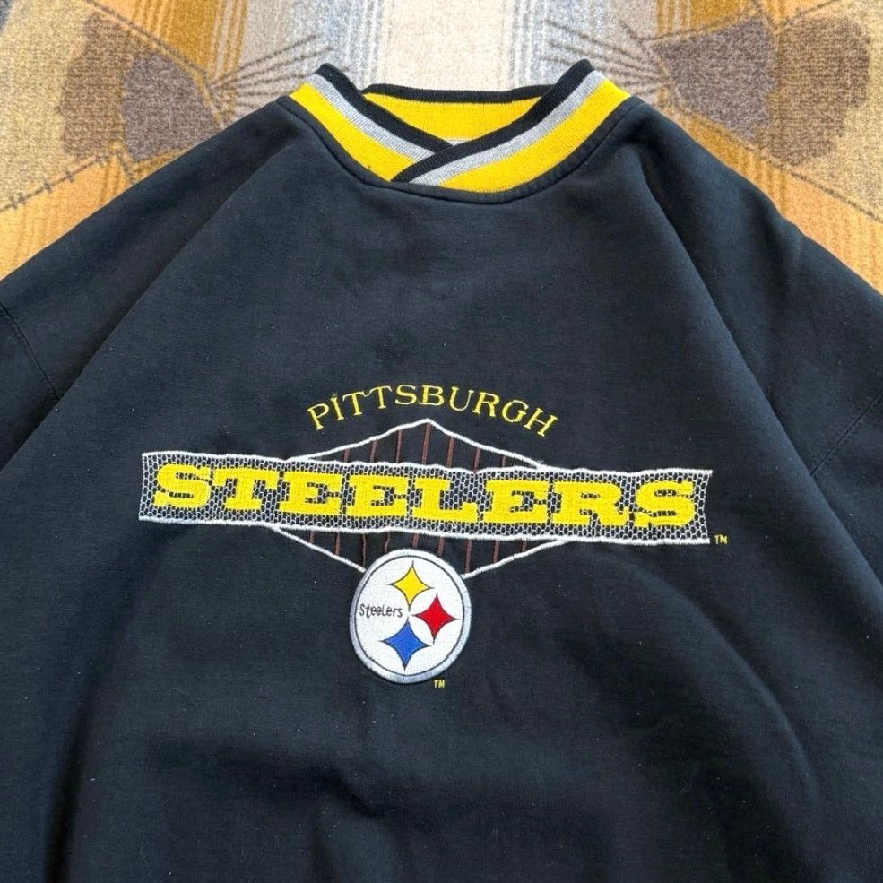 Starter VINTAGE Pittsburgh Steelers Starter Embroidered Sweatshirt Sweatshirt Size L Men Black 90s NFL Football Pullover Size US L / EU 52-54 / 3 - 2 Thumbnail