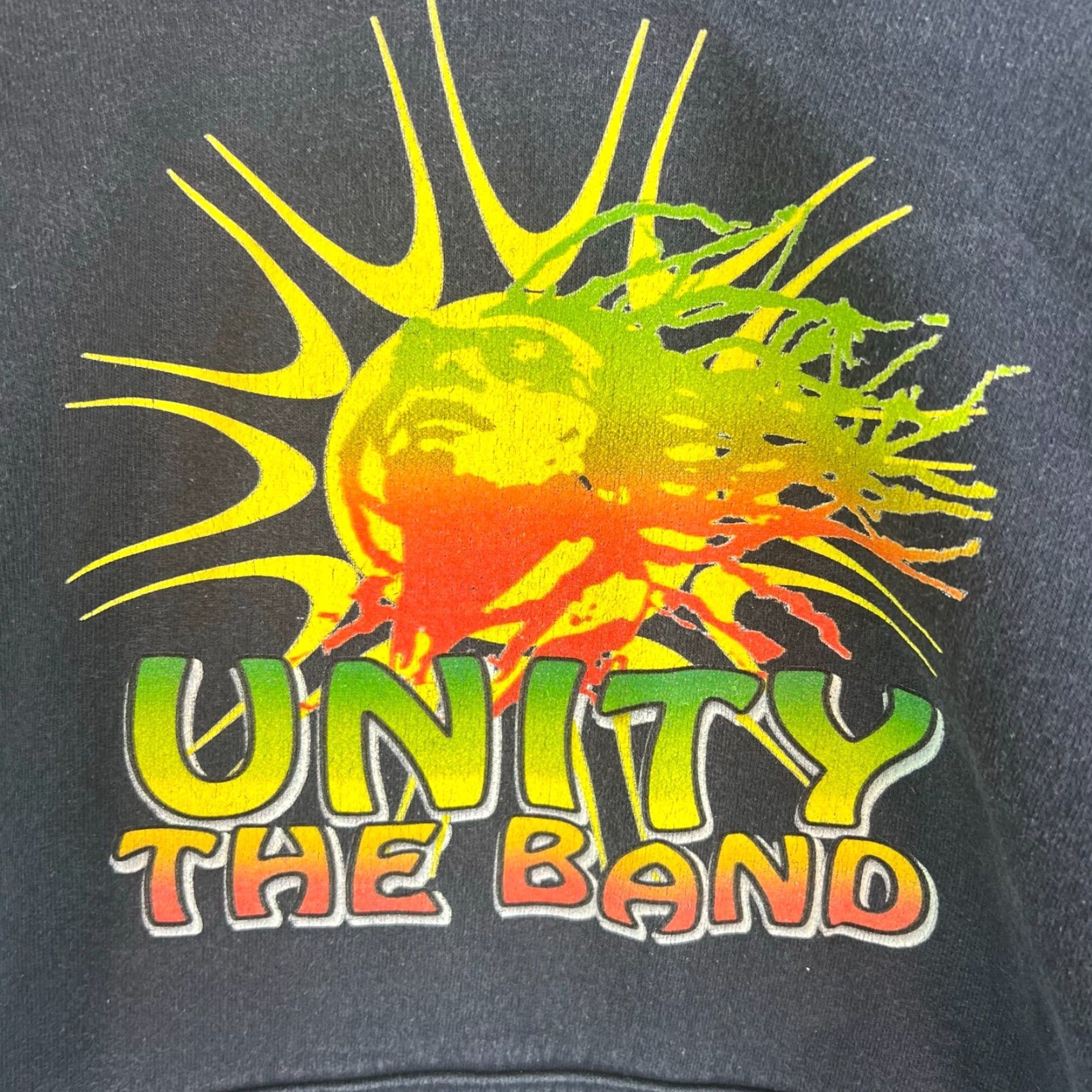 Hanes Hanes Hoodie Mens S Black Unity The Band Raga Graphic Print Sweatshirt Hooded Band Mens Size US S / EU 44-46 / 1 - 3 Thumbnail