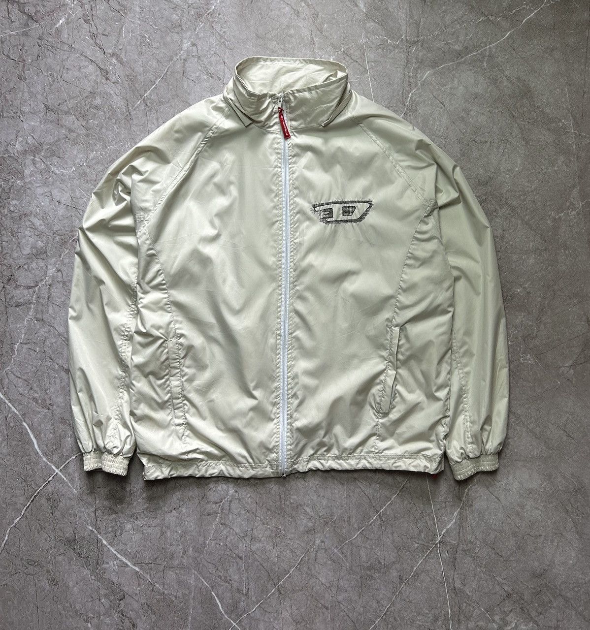 Designer × Diesel × Vintage Vintage Diesel Big Logo nylon Jacket Size US XL / EU 56 / 4 - 3 Thumbnail