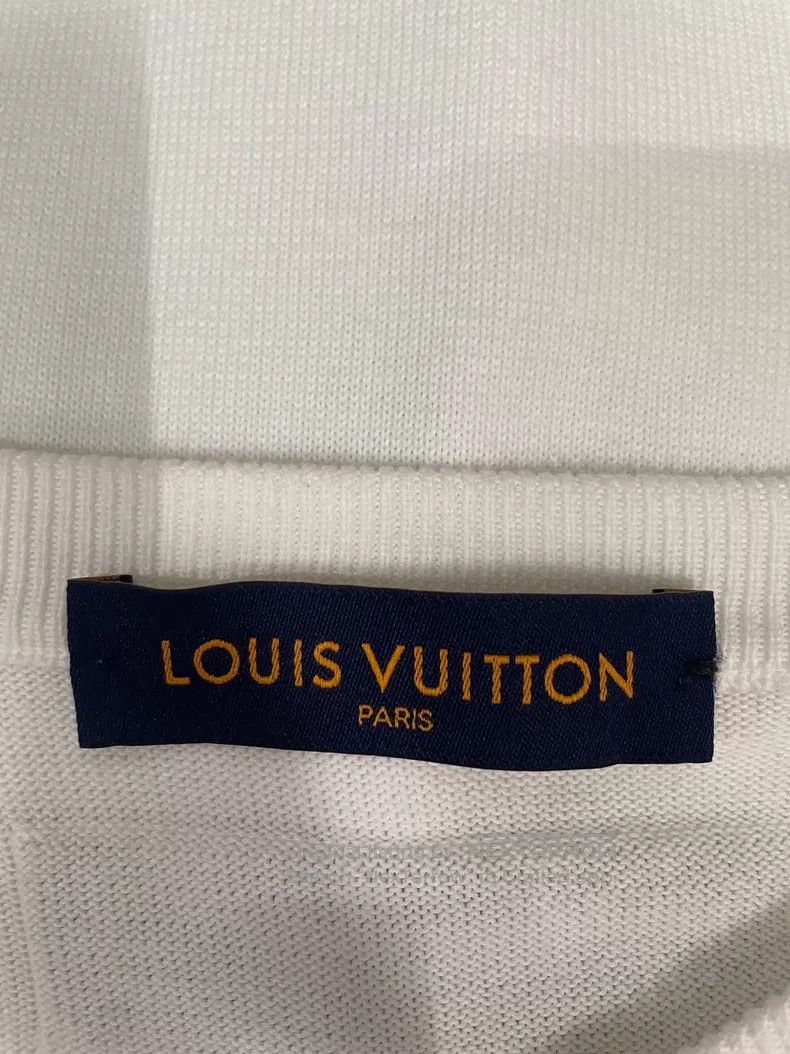 Louis Vuitton Louis Vuitton White abstract facial makeup knitted short s Size US M / EU 48-50 / 2 - 3 Thumbnail